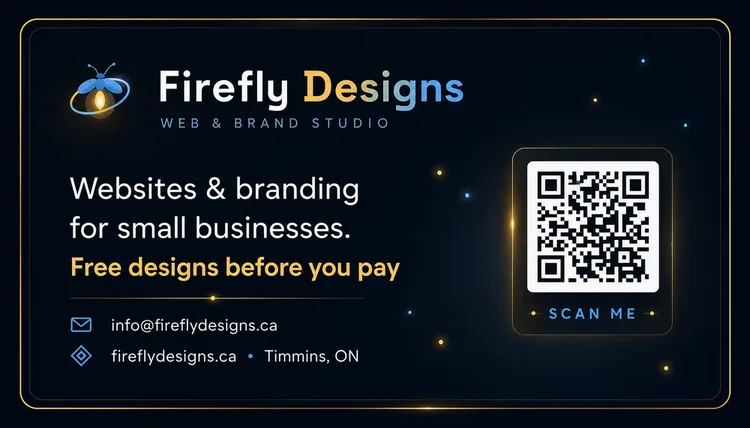 Firefly Designs business card